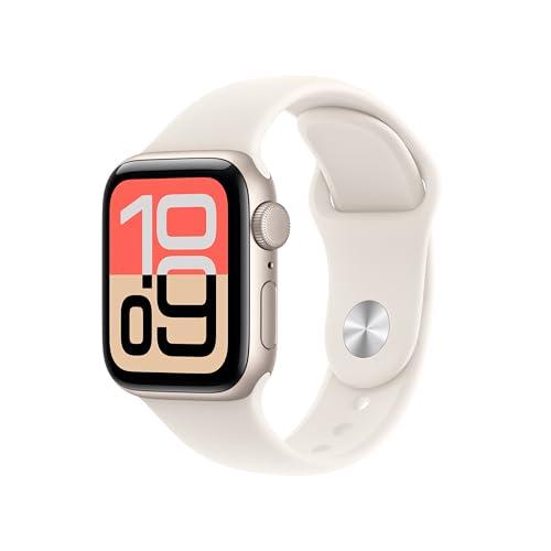 Apple Watch SE 3 GPS, Cassa 40 mm in alluminio galassia con Cinturino Sport galassia - S/M Apple Watch SE 3 GPS, Cassa 40 mm in alluminio galassia con Cinturino Sport galassia - S/M