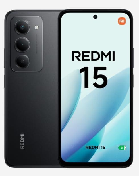 XIAOMI Redmi 15 – Smartphone 8GB + 256GB, Nero Midnight XIAOMI Redmi 15 – Smartphone 8GB + 256GB, Nero Midnight