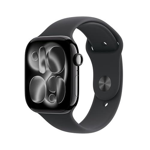 Apple Watch Series 11 GPS, 46mm, Alluminio Jet Black, Cinturino Sport Nero Apple Watch Series 11 GPS, 46mm, Alluminio Jet Black, Cinturino Sport Nero