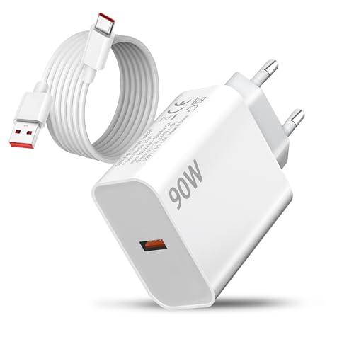 Caricatore Rapido 90W per Xiaomi con Cavo USB-C Hyper Charge Caricatore Rapido 90W per Xiaomi con Cavo USB-C Hyper Charge